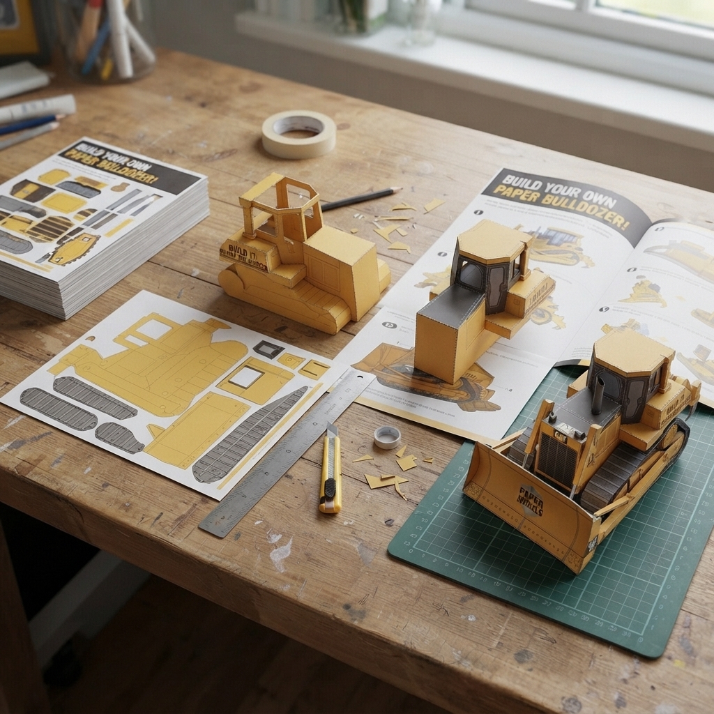 paper bulldozer