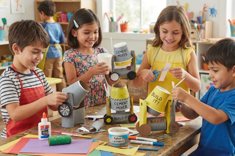 Paper Cement Mixer Project for Kids