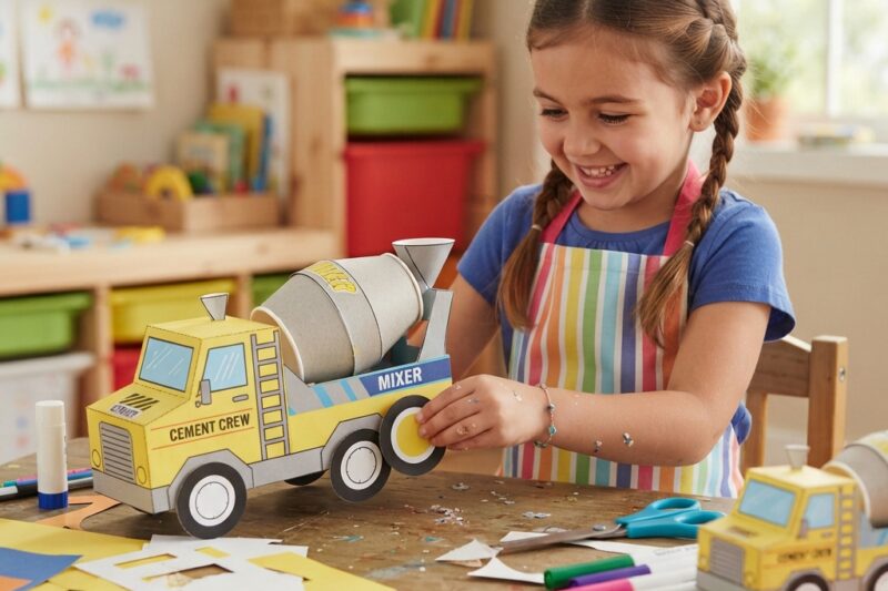 paper cement truck project