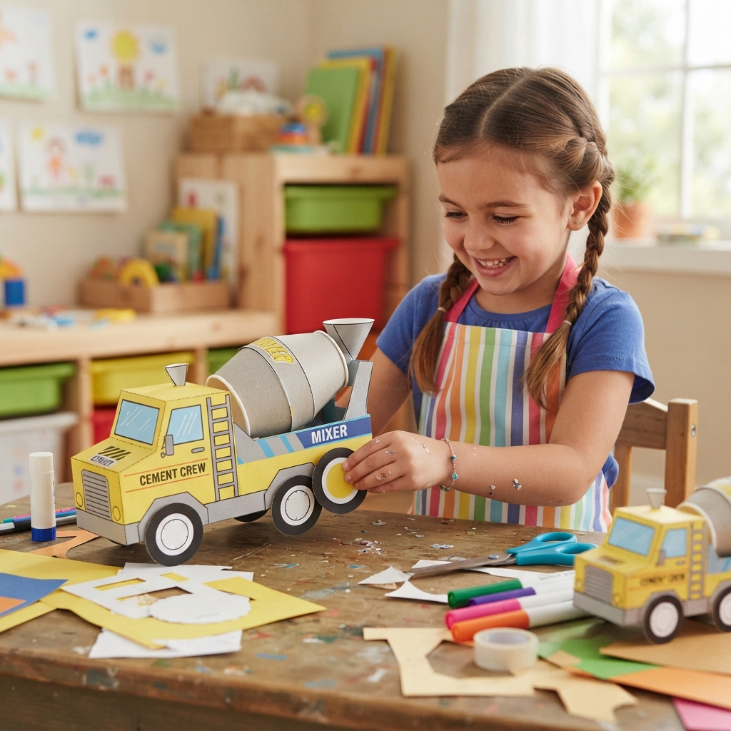 paper cement truck project