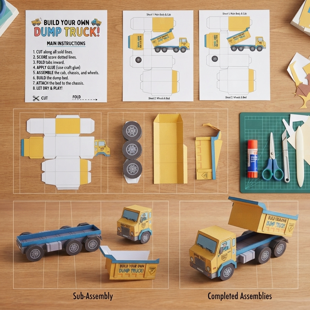 paper dump truck