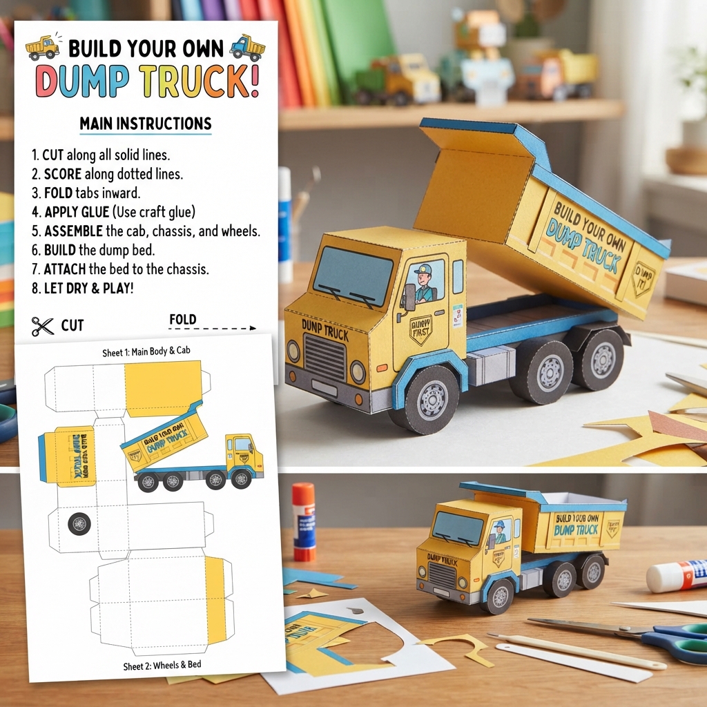 paper dump truck