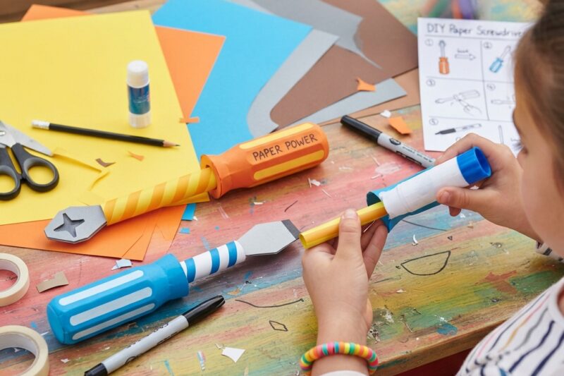 Paper Screwdriver Craft for Kids: A Fun and Easy DIY Project