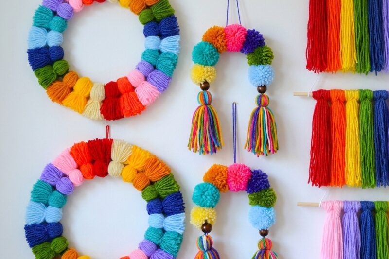 How to Make a Rainbow Out of Yarn: A Colorful Craft Kids Will Love