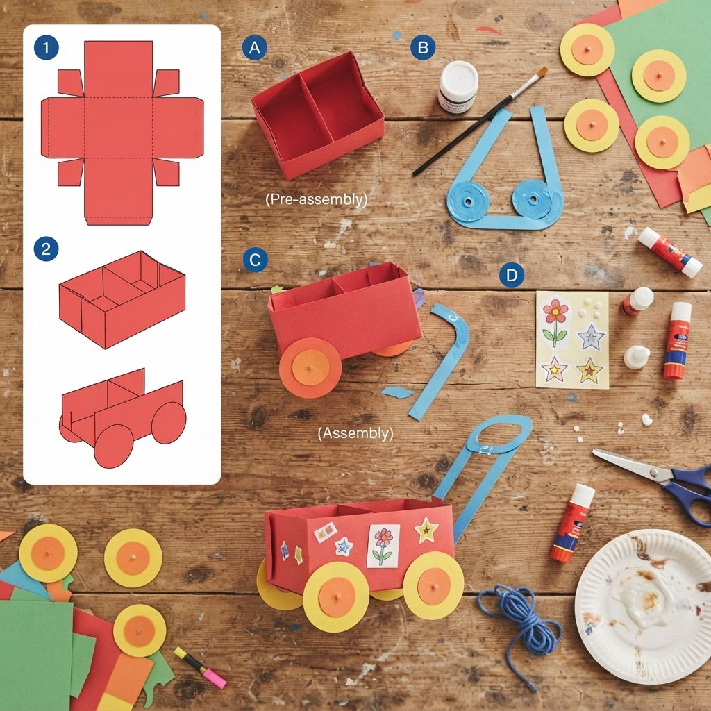 small paper handcart project