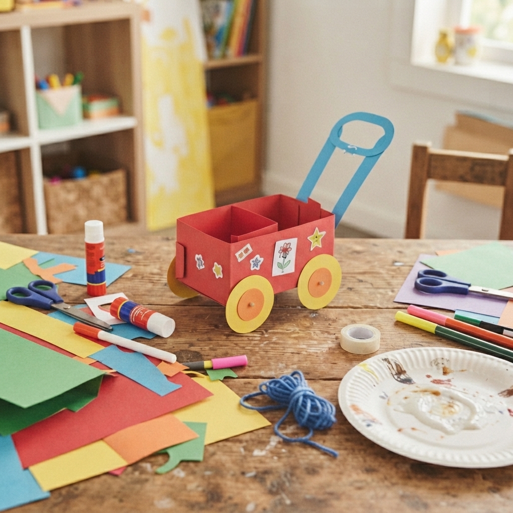 small paper handcart project i