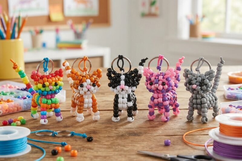A Beaded Cat for Children
