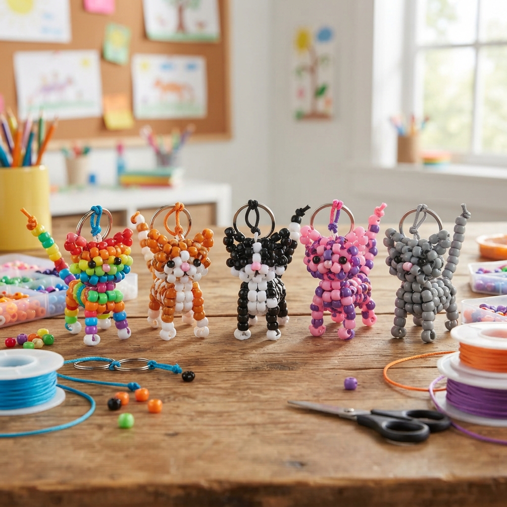 A Beaded Cat for Children