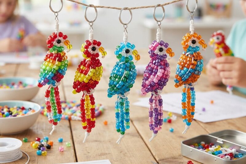 A Beaded Parrot for Children
