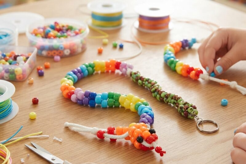 A Beaded Snake for Children