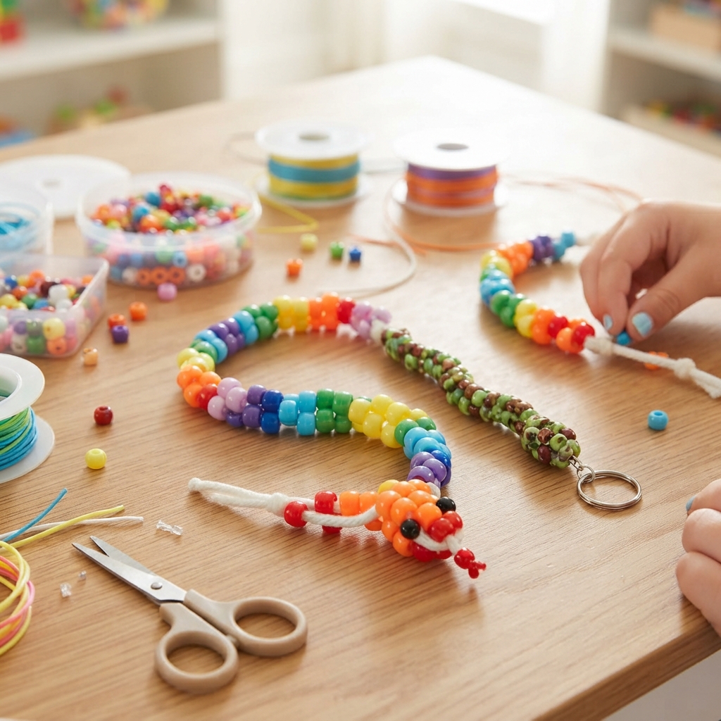 A Beaded Snake for Children