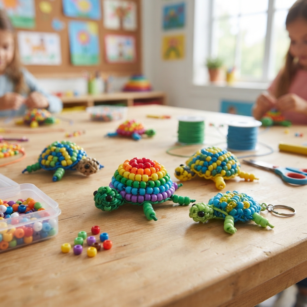 A Beaded Turtle for Children