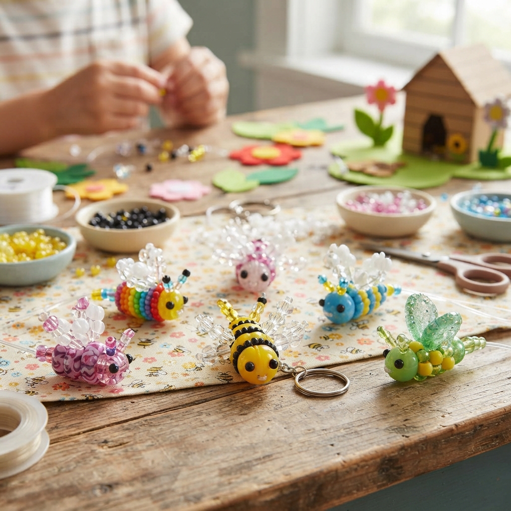A Bee Made of Beads for Children