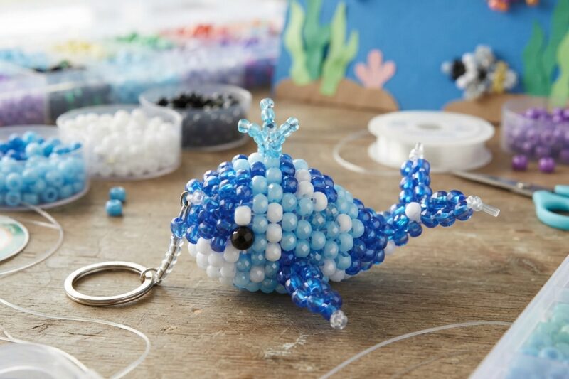 A Whale Made with Beads for Children