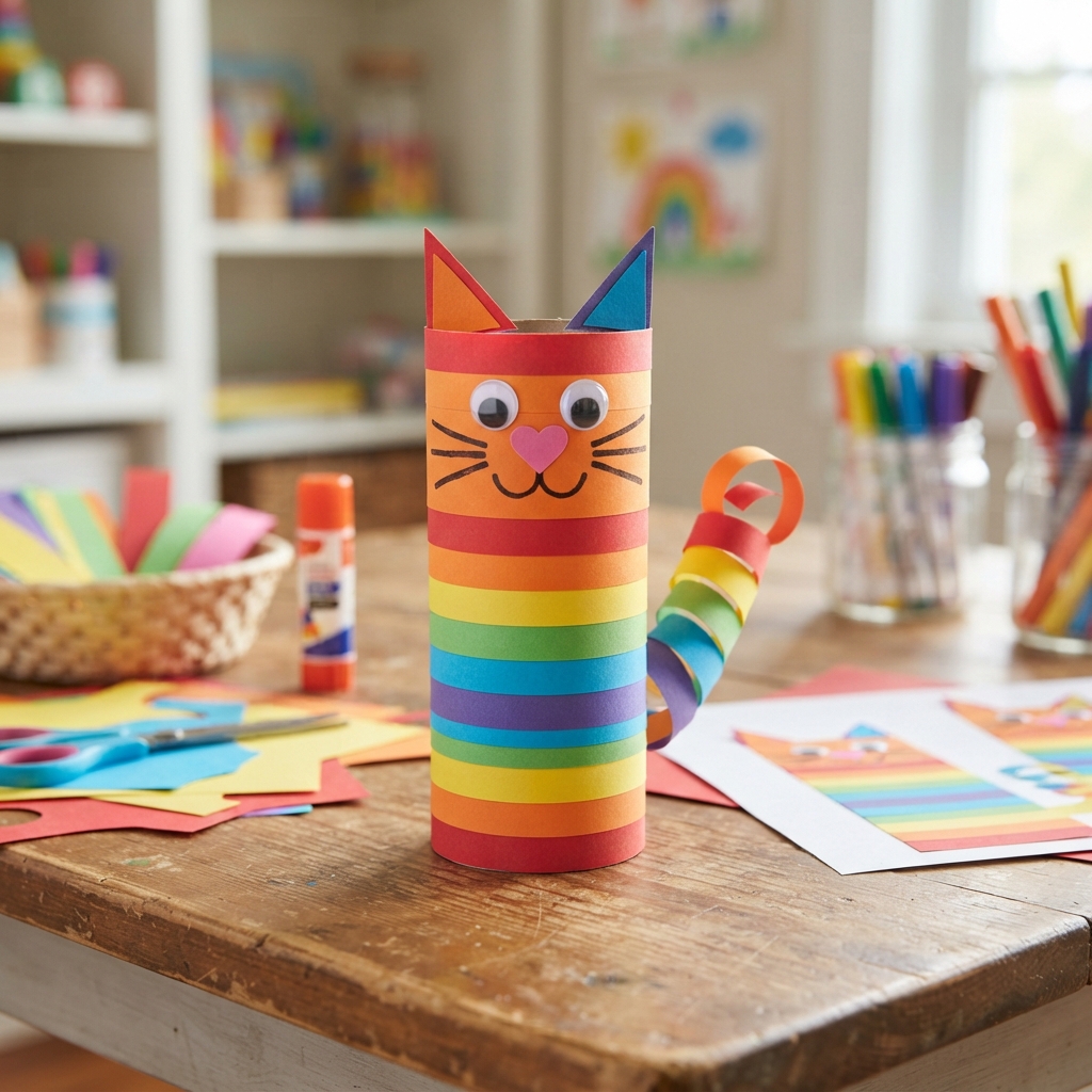 Colorful Rainbow Cat
