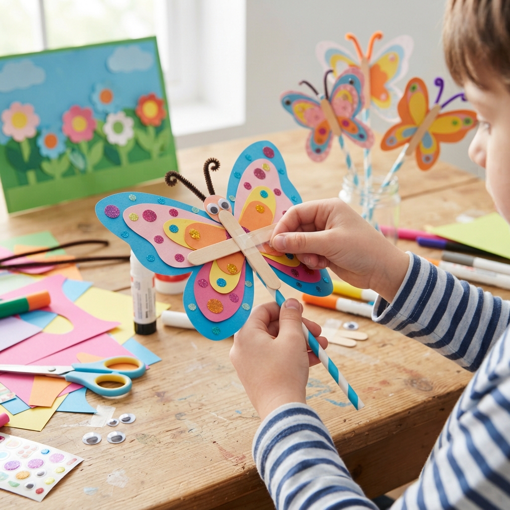 How to Make Animated Paper Butterflies