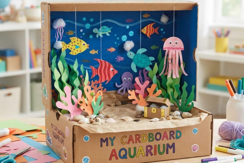 How to Make a 3D Fish Tank Out of Cardboard