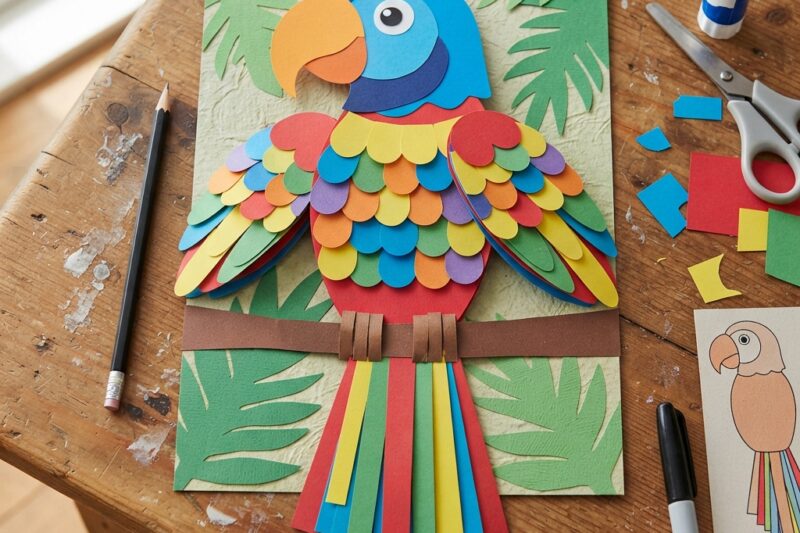 How to Make a Colorful Paper Parrot: A Fun and Creative Craft Project