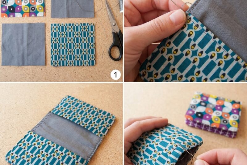How to Make a Fabric Wallet by Hand Sewing