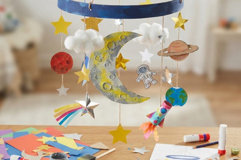 How to Make a Moon and Stars Model for Children