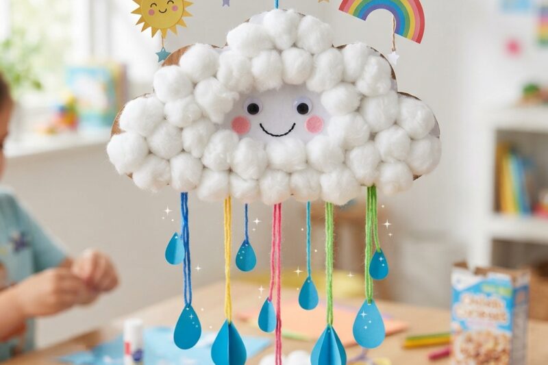 How to Make a Rain Cloud Out of Paper