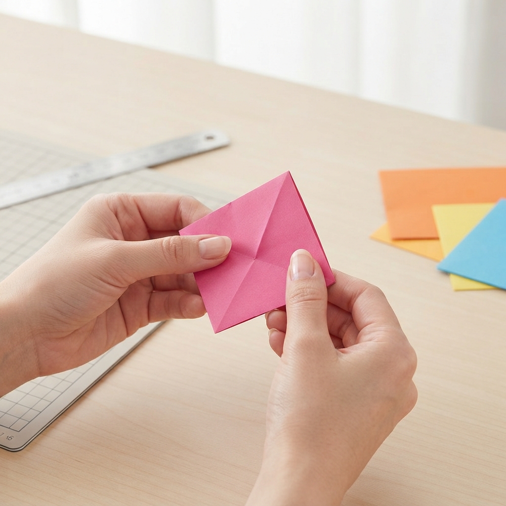 How to Make a Rotating Flower from Colored Paper