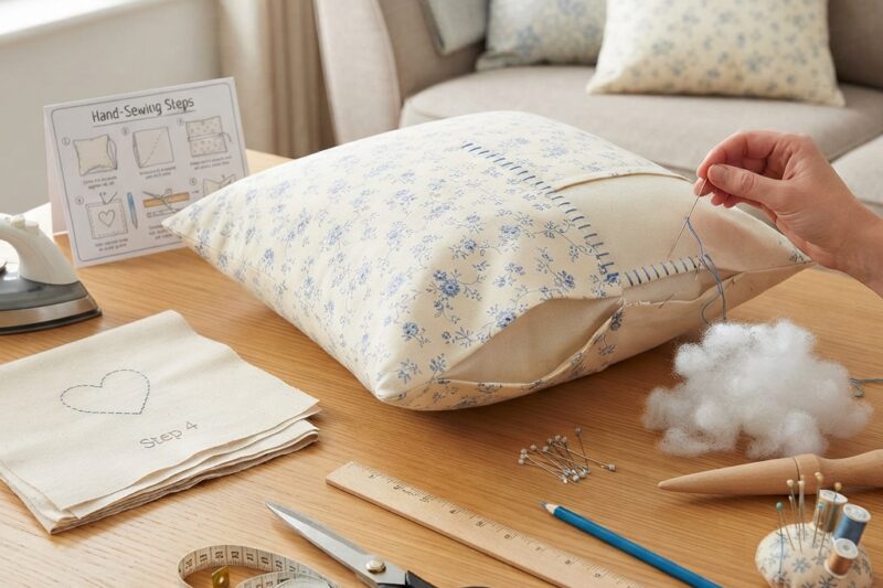 How to Sew a Decorative Pillow by Hand
