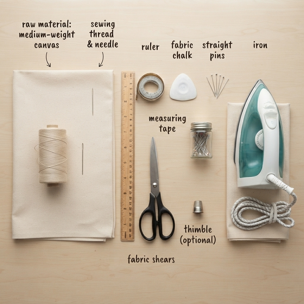 How to Sew a Simple Canvas Bag for Beginners