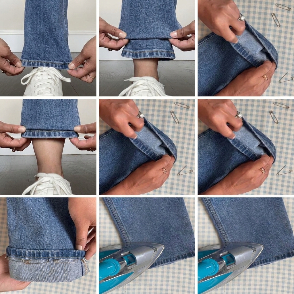 How to Shorten Trousers Without a Sewing Machine