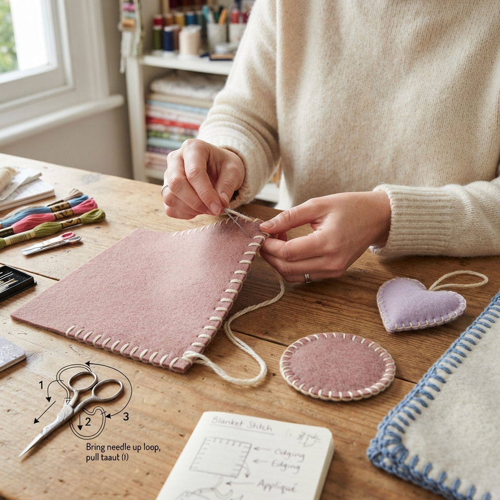 Learning the Blanket Stitch and Its Uses