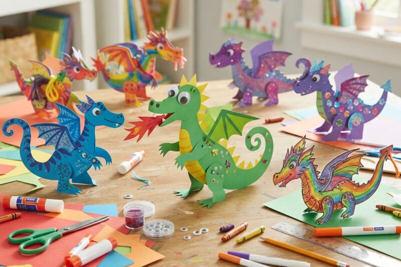 How to Make a Paper Dragon for Children: A Fun and Magical Craft Project