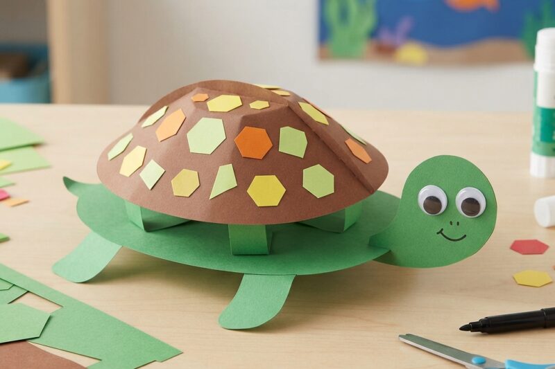How to Make a 3D Paper Turtle: A Fun and Creative Craft Project