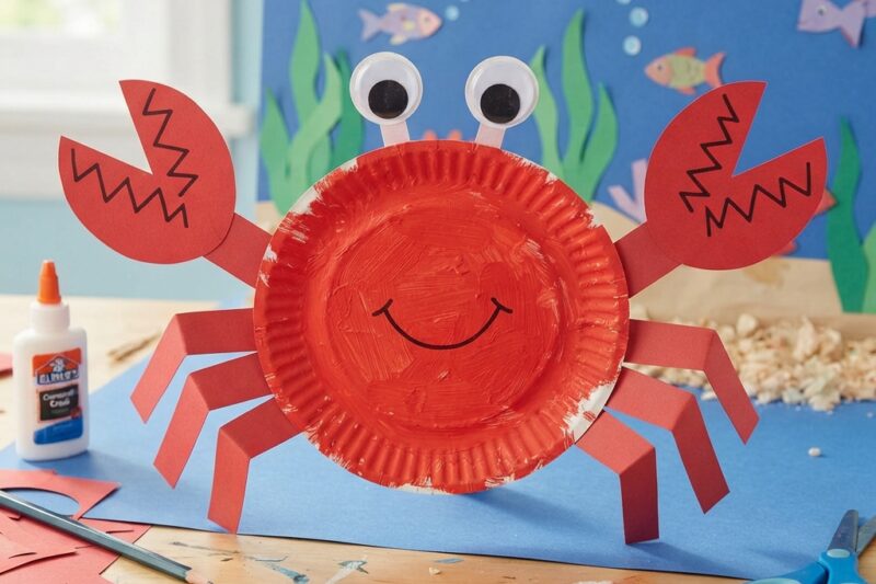 How to Make a Crab from Paper Plates: A Fun and Creative Craft for Kids