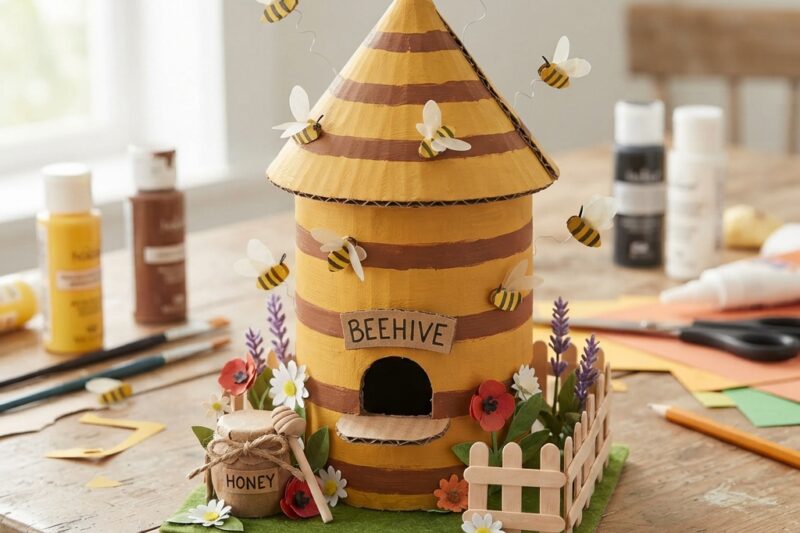 How to Make a Small Cardboard Beehive: A Fun and Creative Craft Project