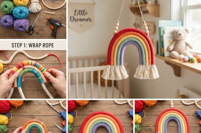How to Make a Hanging Rainbow for a Child’s Room