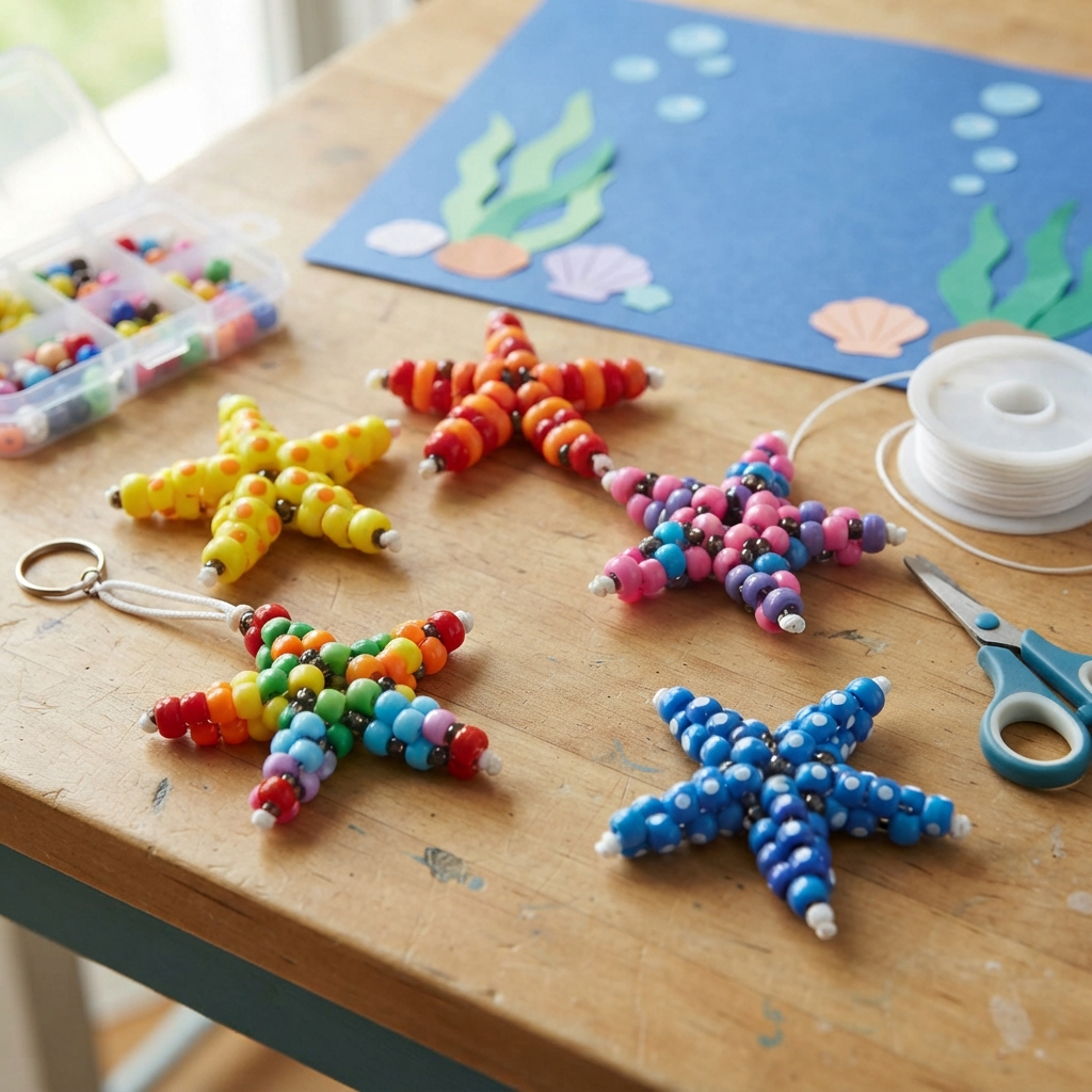 Starfish Made of Beads for Children