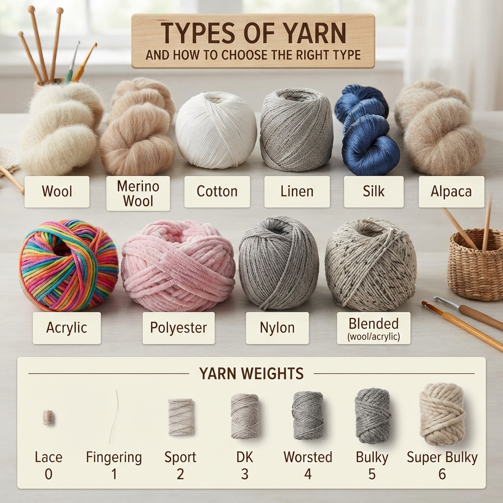 Types of Yarn and How to Choose the Right Type