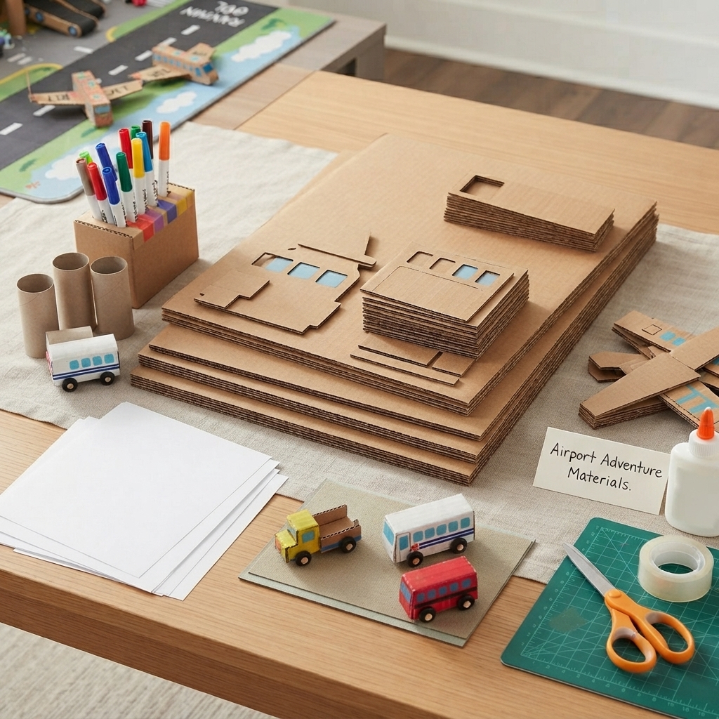 cardboard airport