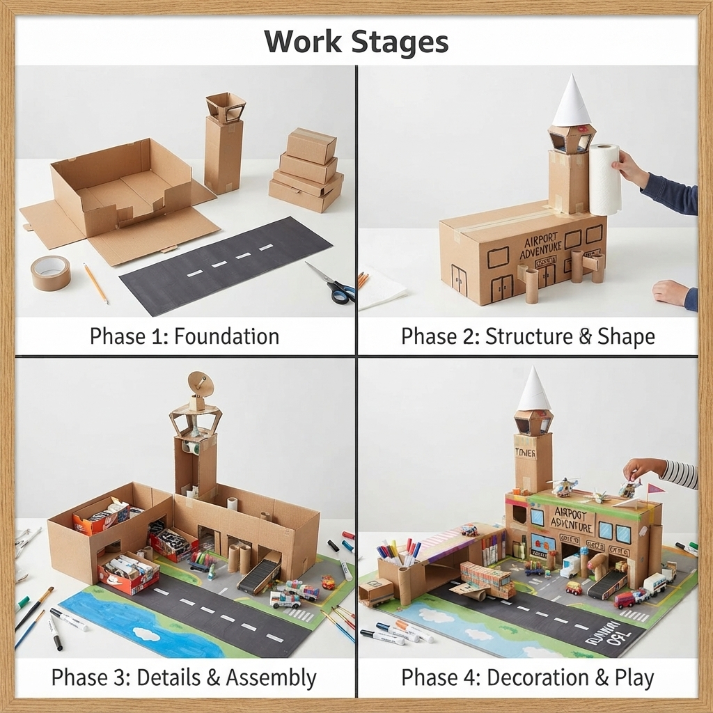 cardboard airport
