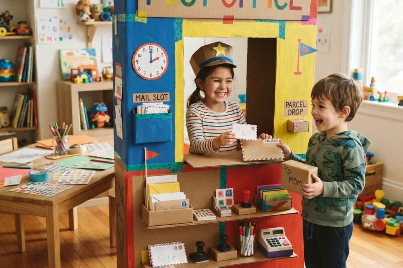 Cardboard Post Office Project for Kids: A Fun DIY Craft That Inspires Creativity