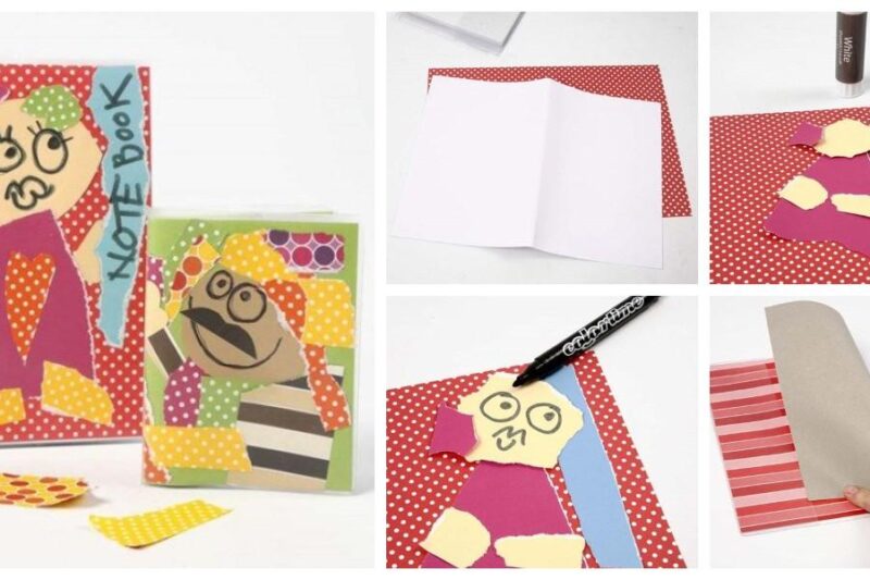 How to Decorate a Notebook with Colored Paper: A Fun Craft for Children