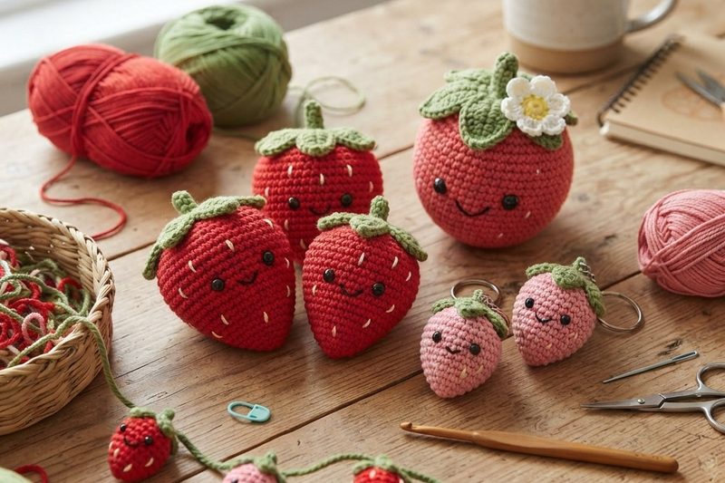 How to Make Strawberries with Crochet: A Cute and Easy Handmade Project