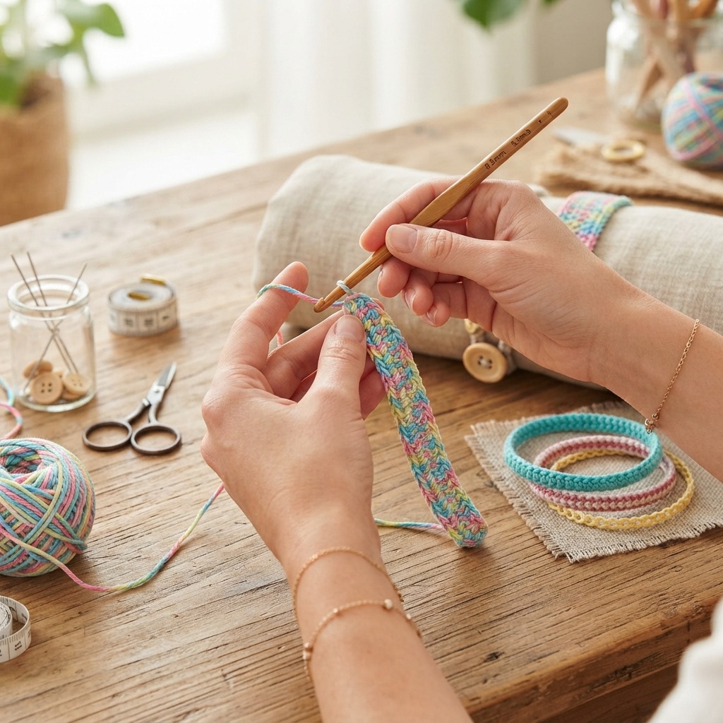How to Make a Crochet Bracelet