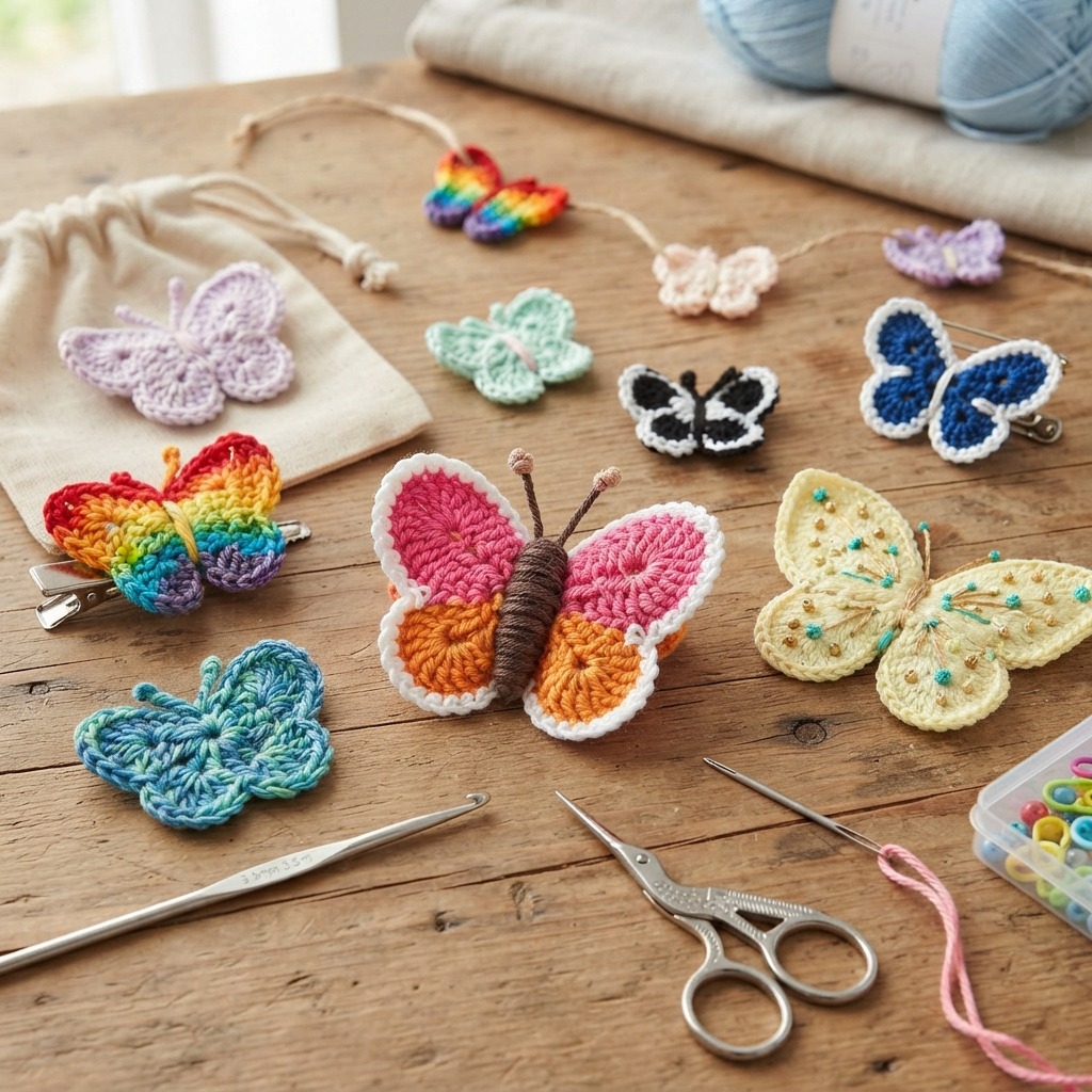 How to Make a Crocheted Butterfly