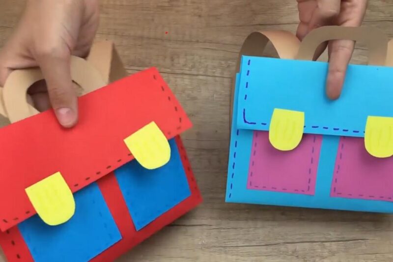 How to Make a School Bag Out of Paper: A Fun and Easy Craft for Children