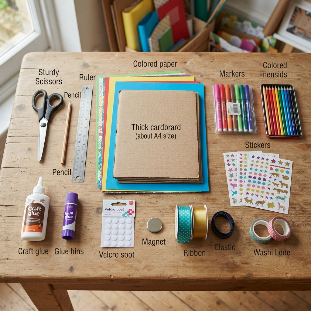 school pencil case out of cardboard